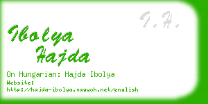 ibolya hajda business card